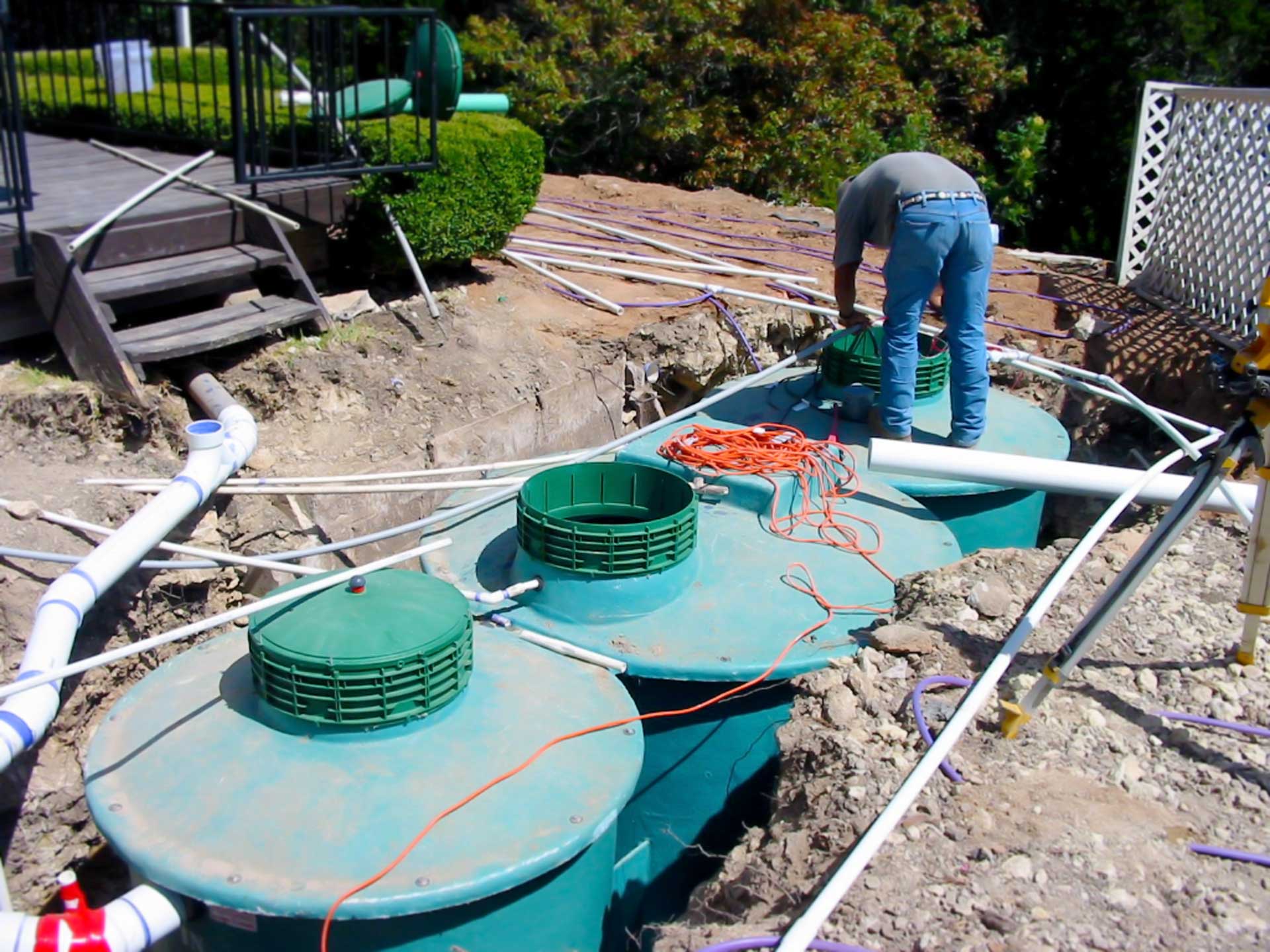 Septic tanks set
