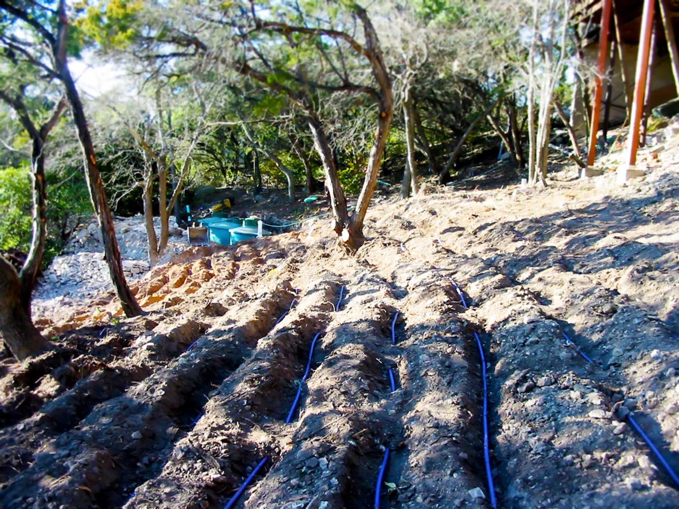 Trenching in rock